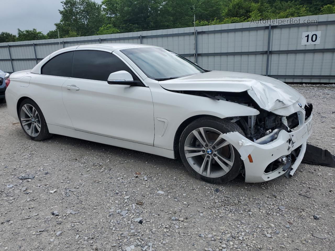 2018 Bmw 430i  White vin: WBA4Z1C57JEC71632