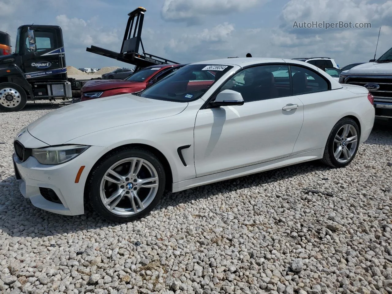 2018 Bmw 430i  White vin: WBA4Z1C58JEC58582