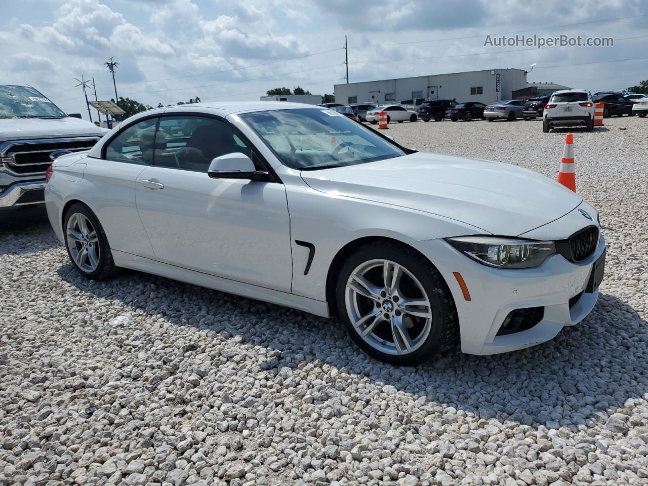 2018 Bmw 430i  White vin: WBA4Z1C58JEC58582