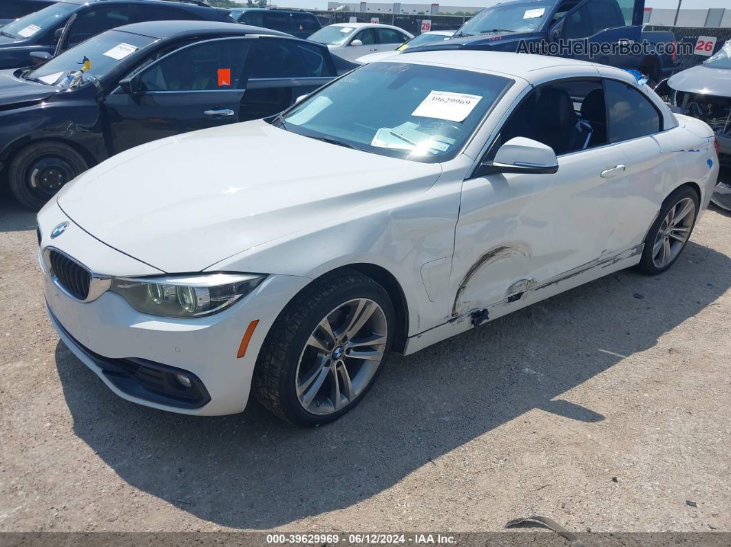 2018 Bmw 430i   White vin: WBA4Z1C58JEC58811