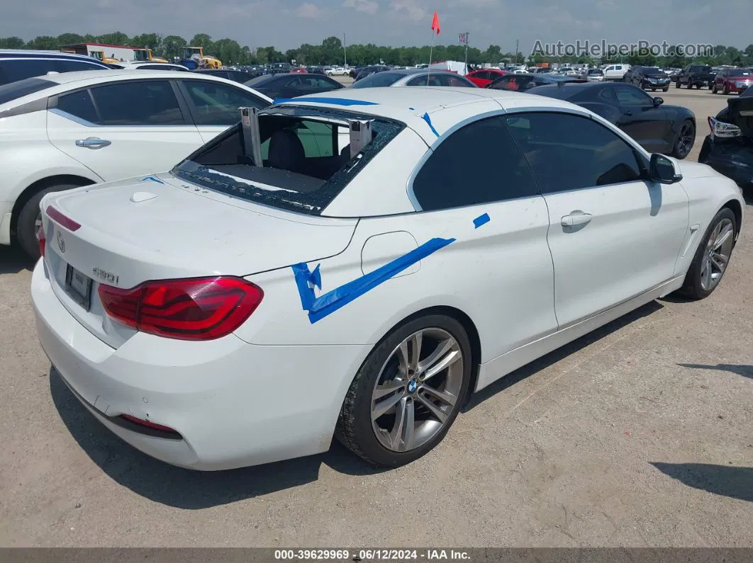 2018 Bmw 430i   White vin: WBA4Z1C58JEC58811