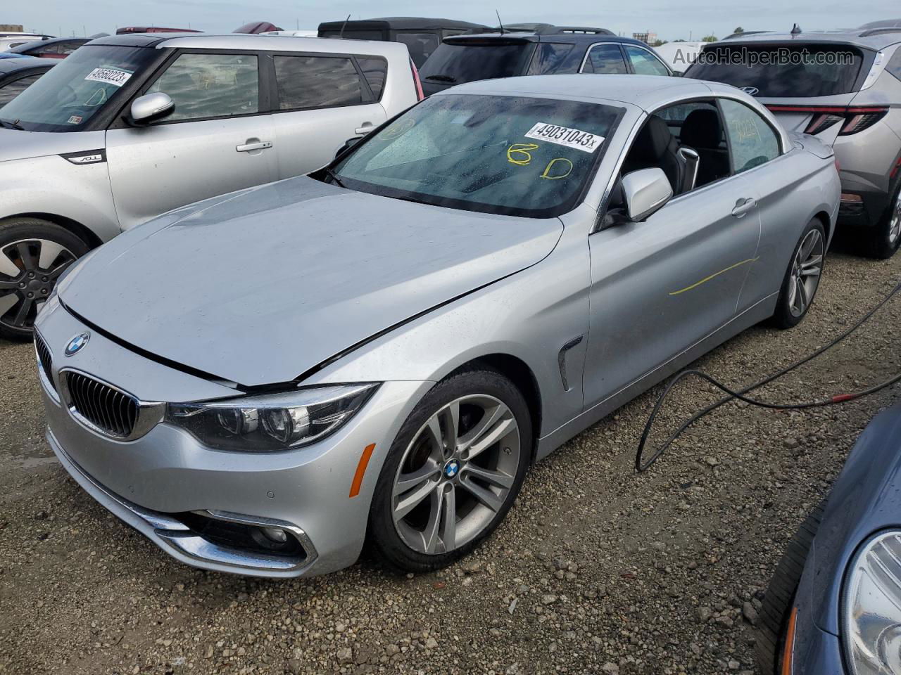 2018 Bmw 430i  Silver vin: WBA4Z1C5XJEC73049