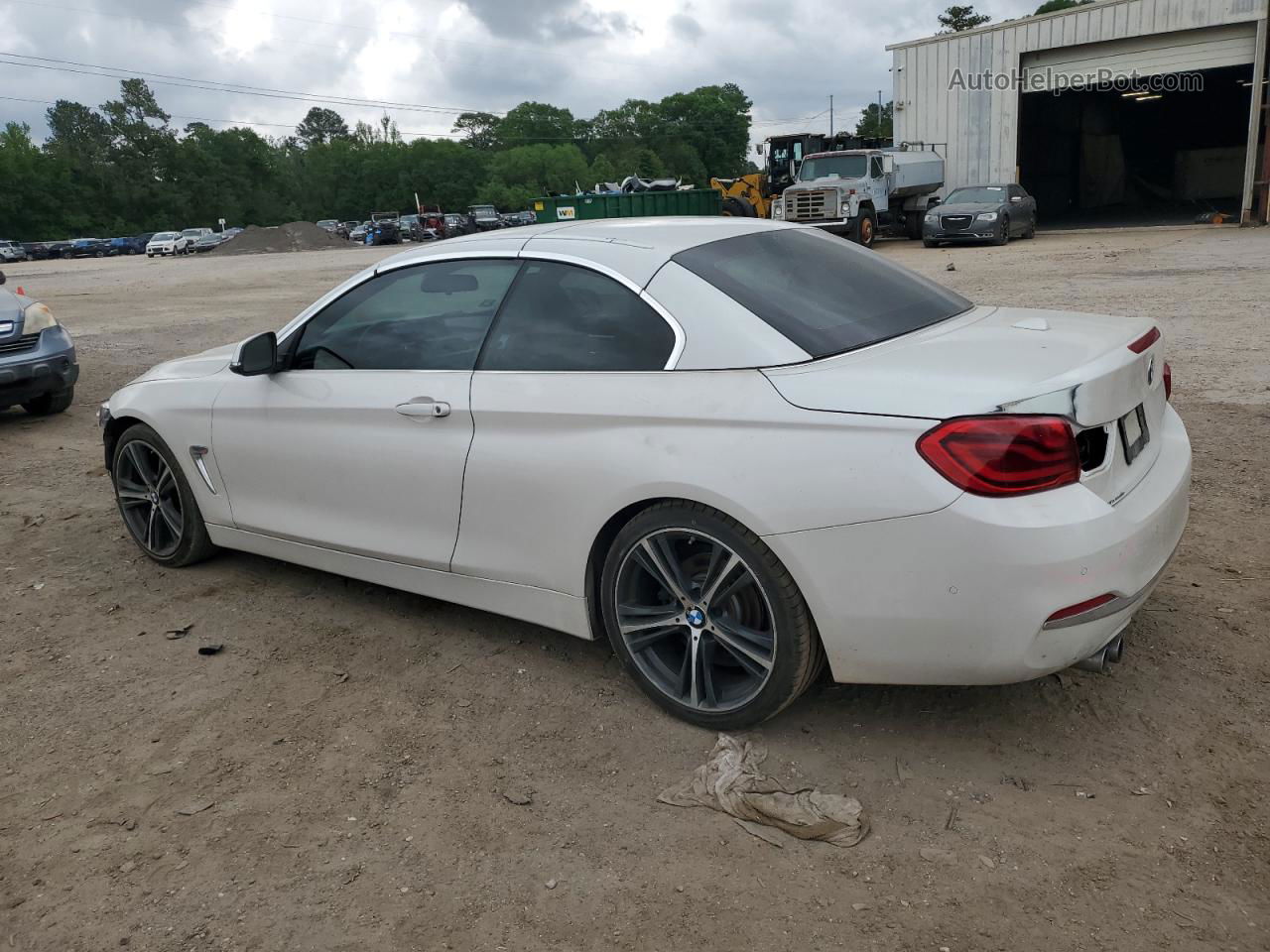 2018 Bmw 430i  White vin: WBA4Z1C5XJEE41434