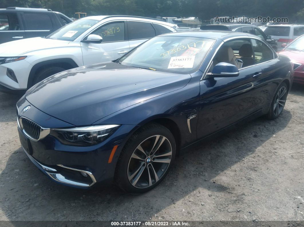 2020 Bmw 4 Series 430i Xdrive Blue vin: WBA4Z3C08L5N37000