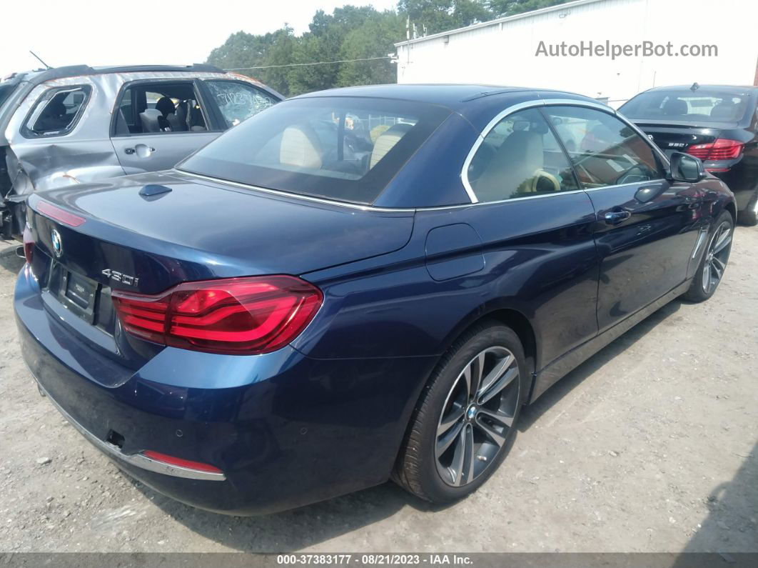 2020 Bmw 4 Series 430i Xdrive Blue vin: WBA4Z3C08L5N37000