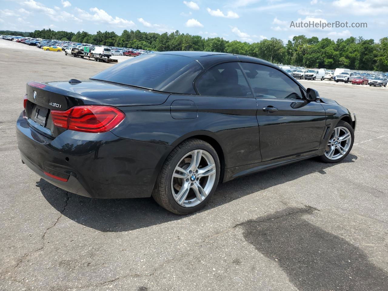 2018 Bmw 430xi  Черный vin: WBA4Z3C53JEA31747