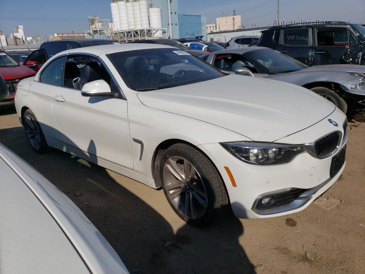 2018 Bmw 430xi  White vin: WBA4Z3C53JEC56394