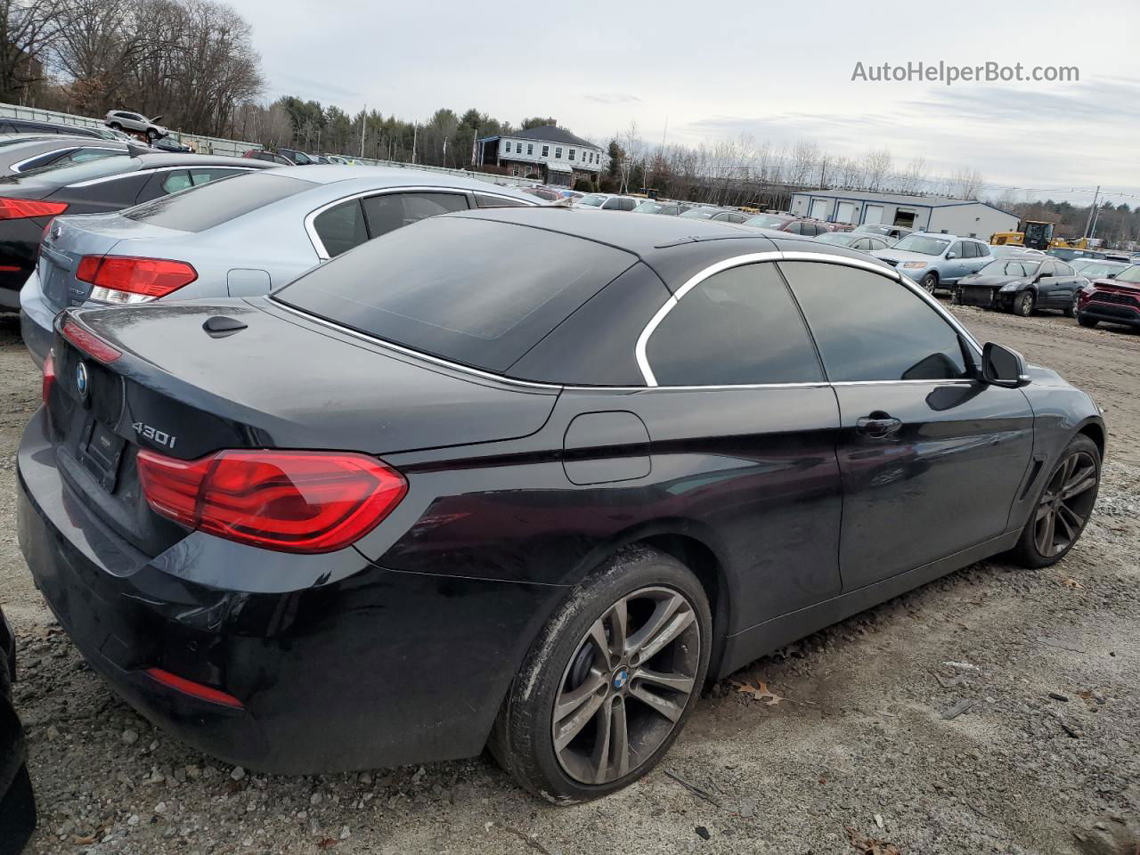 2018 Bmw 430xi  Черный vin: WBA4Z3C59JEC48106