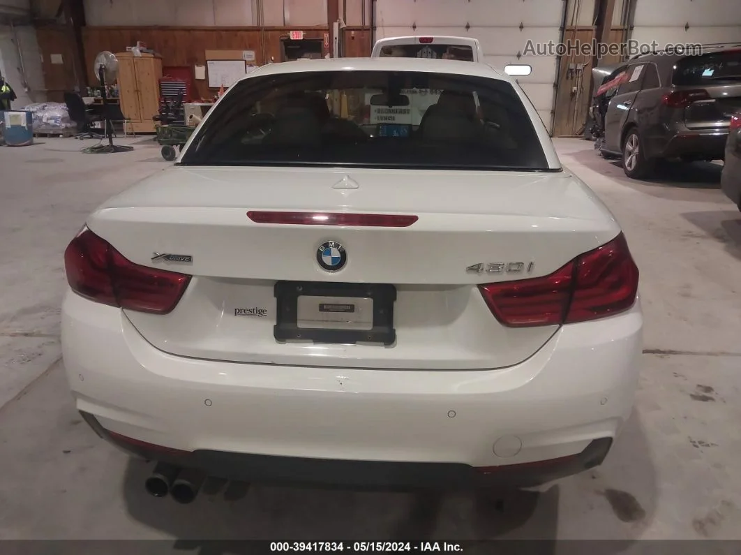 2018 Bmw 430i Xdrive White vin: WBA4Z3C5XJEC55971