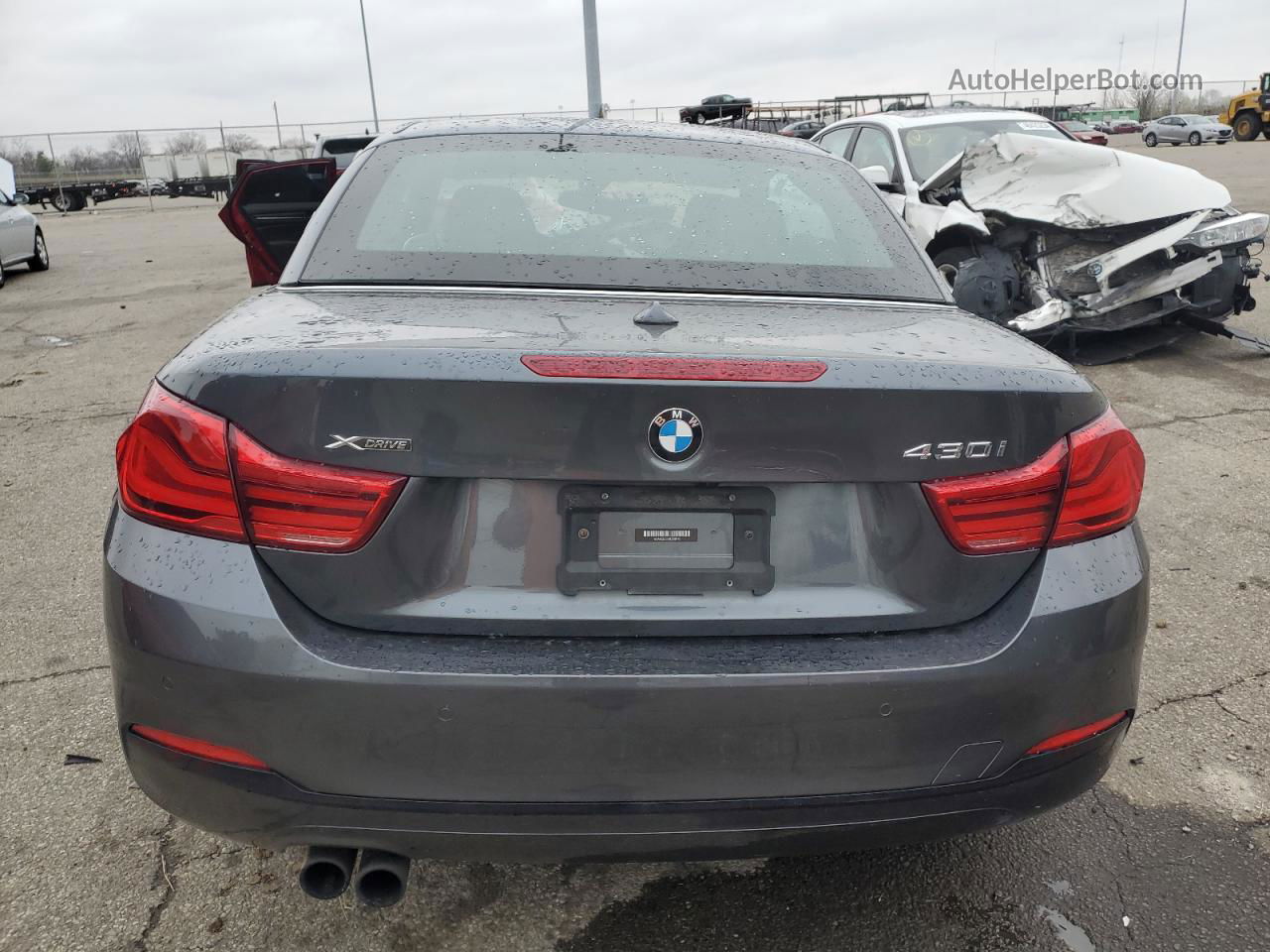 2018 Bmw 430xi  Gray vin: WBA4Z3C5XJEC58143