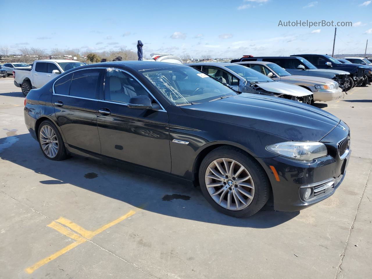 2014 Bmw 528 I Black vin: WBA5A5C50ED504732