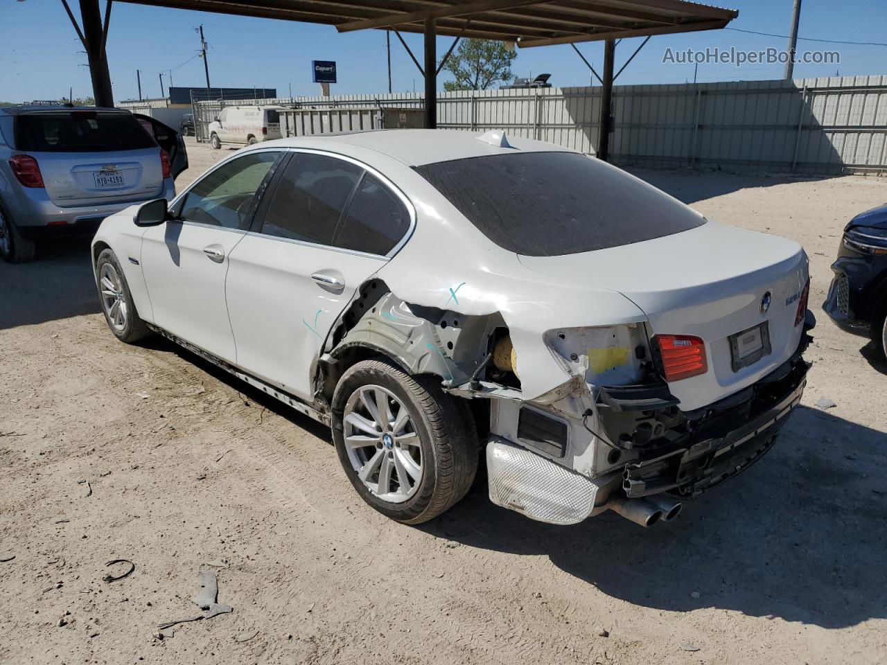 2014 Bmw 528 I White vin: WBA5A5C50ED506335