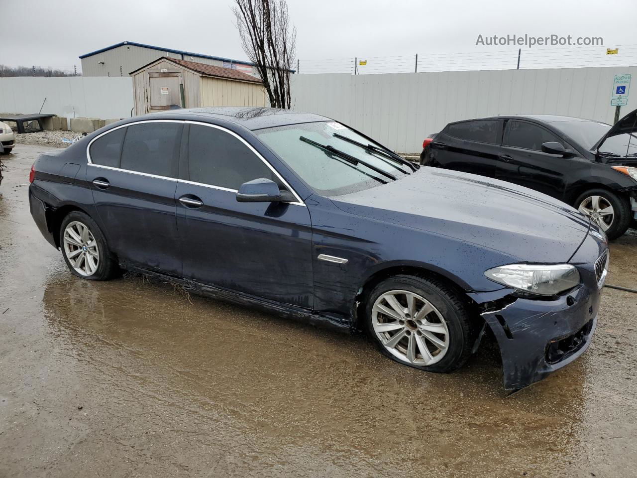 2014 Bmw 528 I Blue vin: WBA5A5C50ED507629