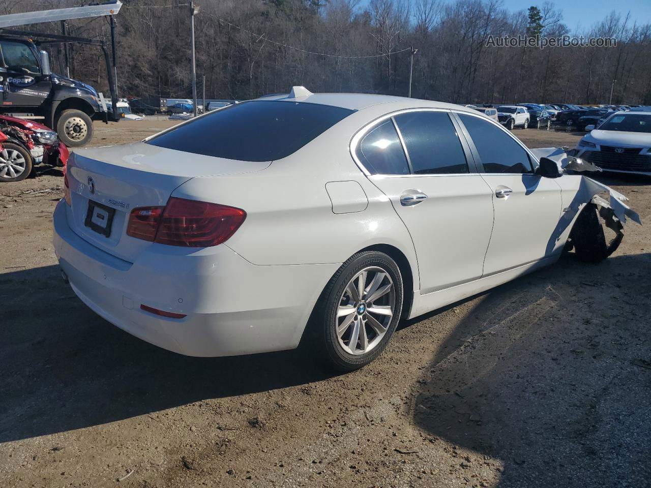 2014 Bmw 528 I White vin: WBA5A5C50ED508814