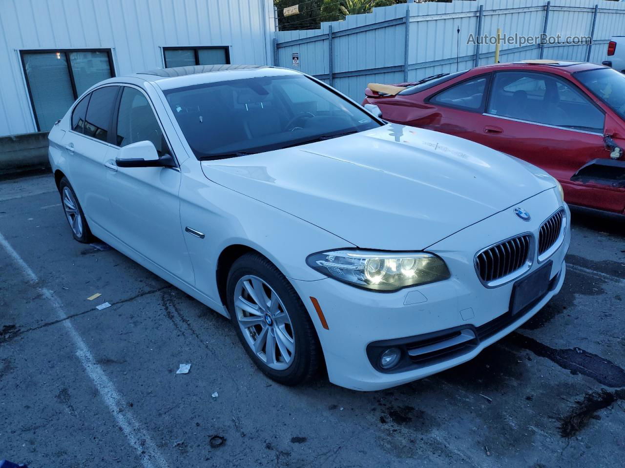 2016 Bmw 528 I White vin: WBA5A5C50GD527737