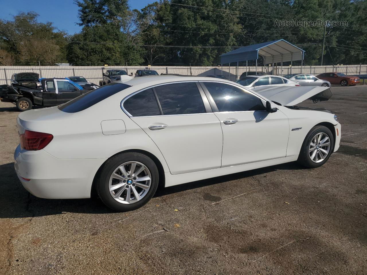 2014 Bmw 528 I White vin: WBA5A5C51ED504917