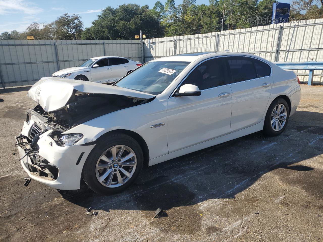 2014 Bmw 528 I White vin: WBA5A5C51ED504917