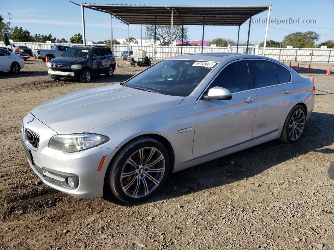 2016 Bmw 528 I Silver vin: WBA5A5C51GG350162