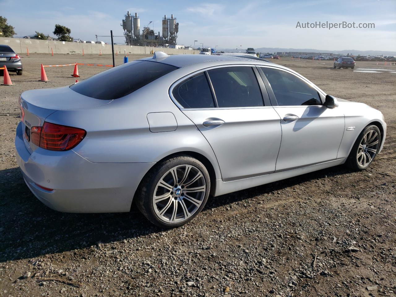 2016 Bmw 528 I Silver vin: WBA5A5C51GG350162