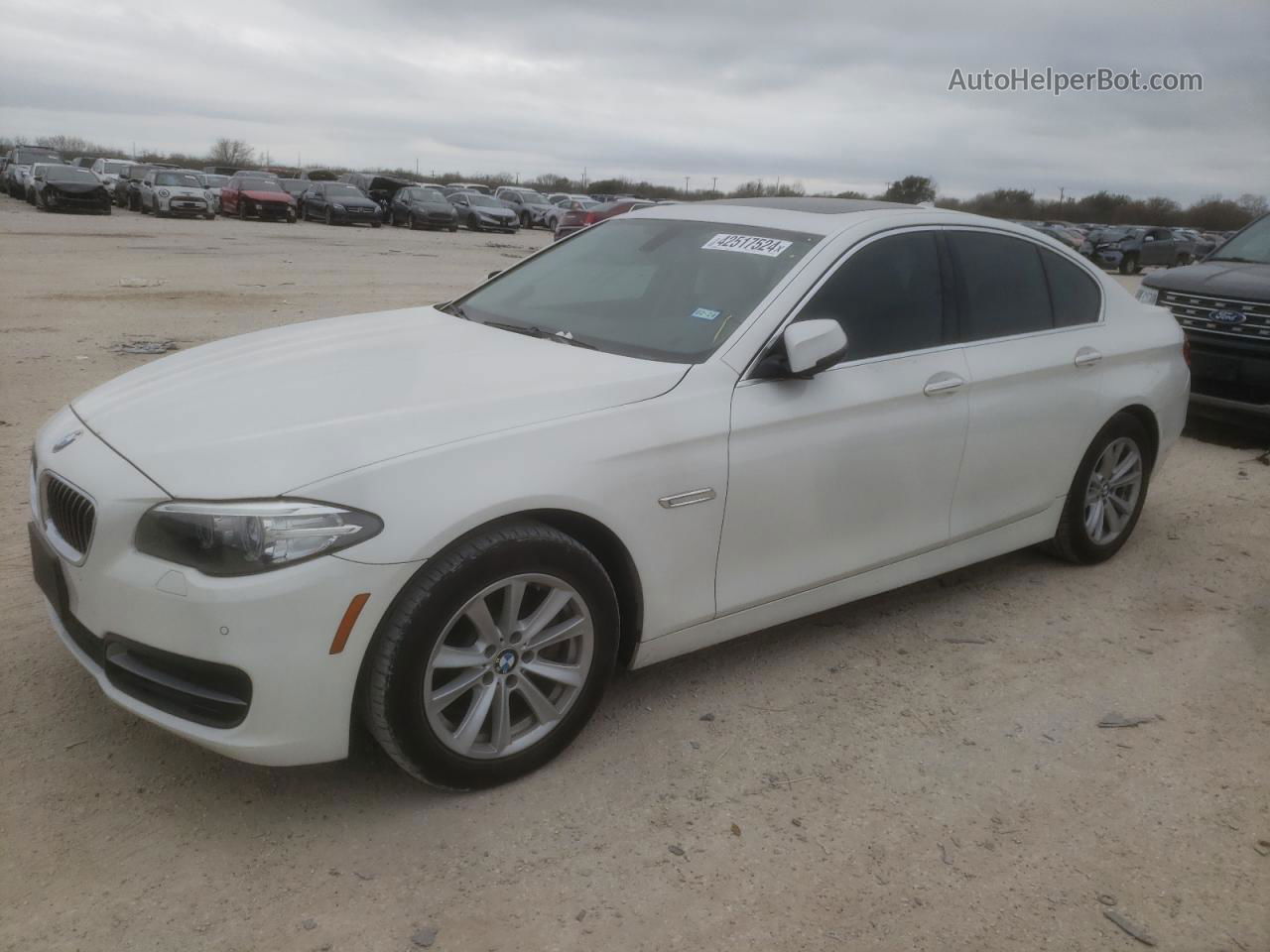 2014 Bmw 528 I White vin: WBA5A5C52ED506725