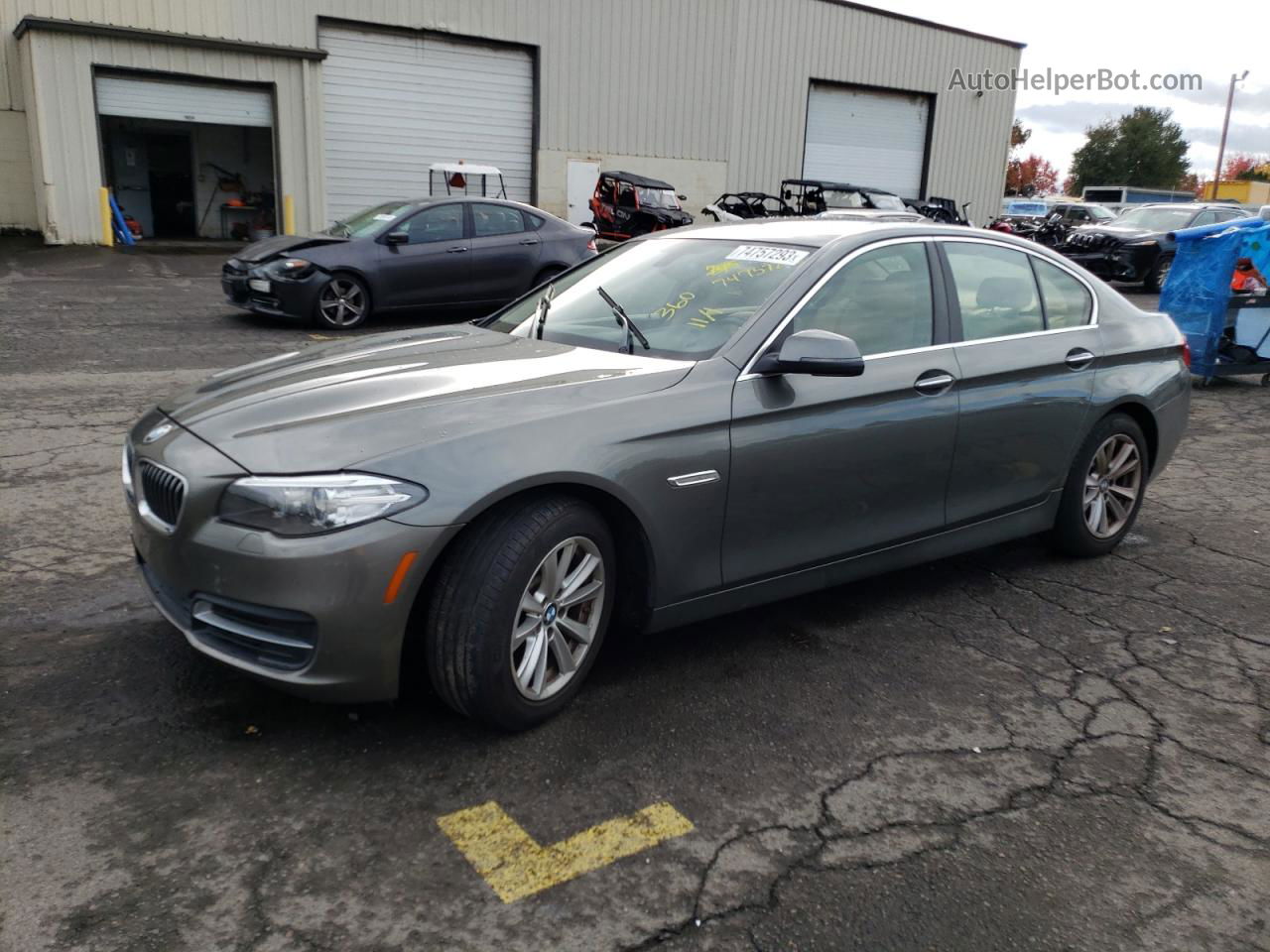 2014 Bmw 528 I Gray vin: WBA5A5C52ED507843