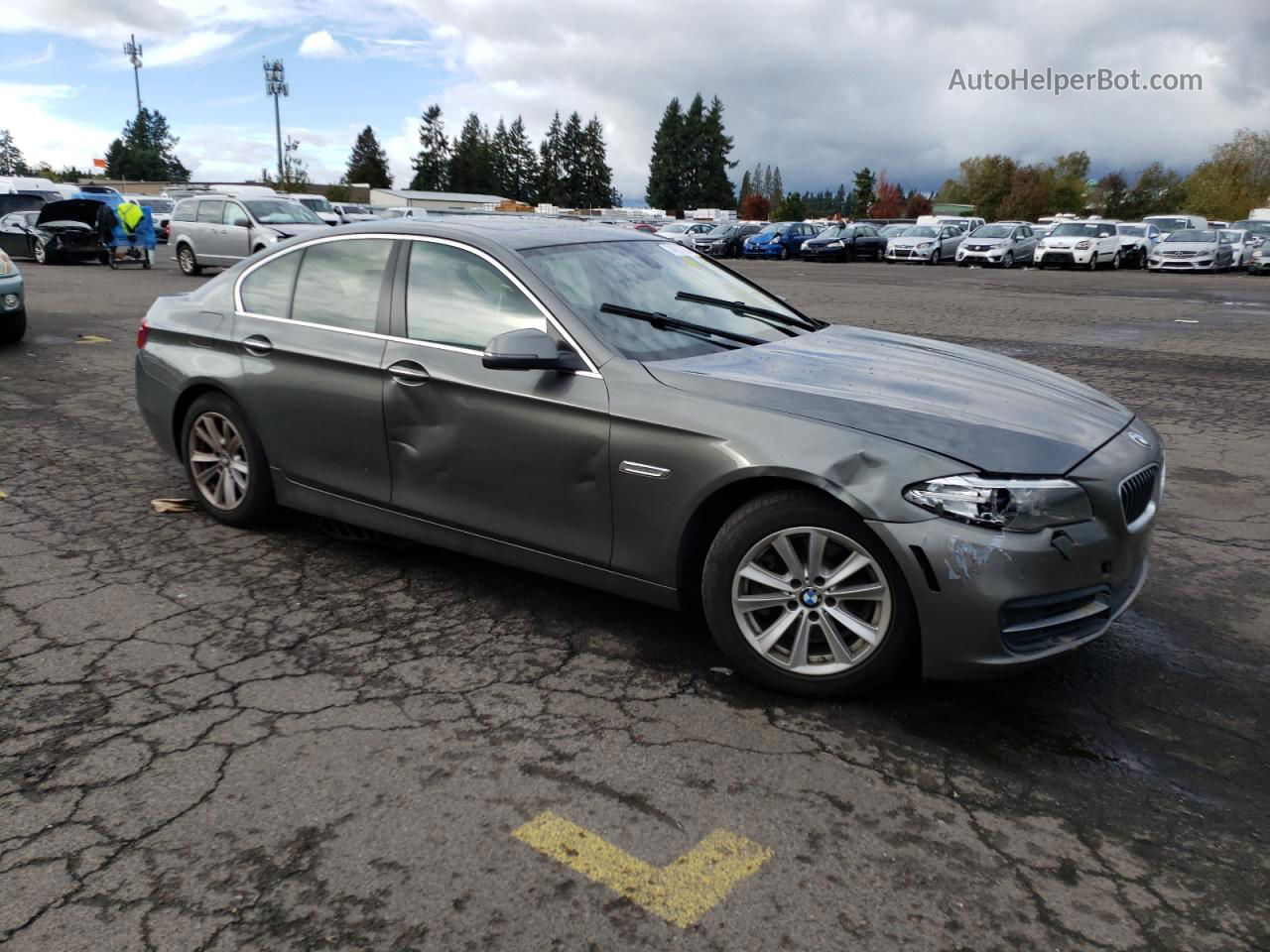 2014 Bmw 528 I Gray vin: WBA5A5C52ED507843