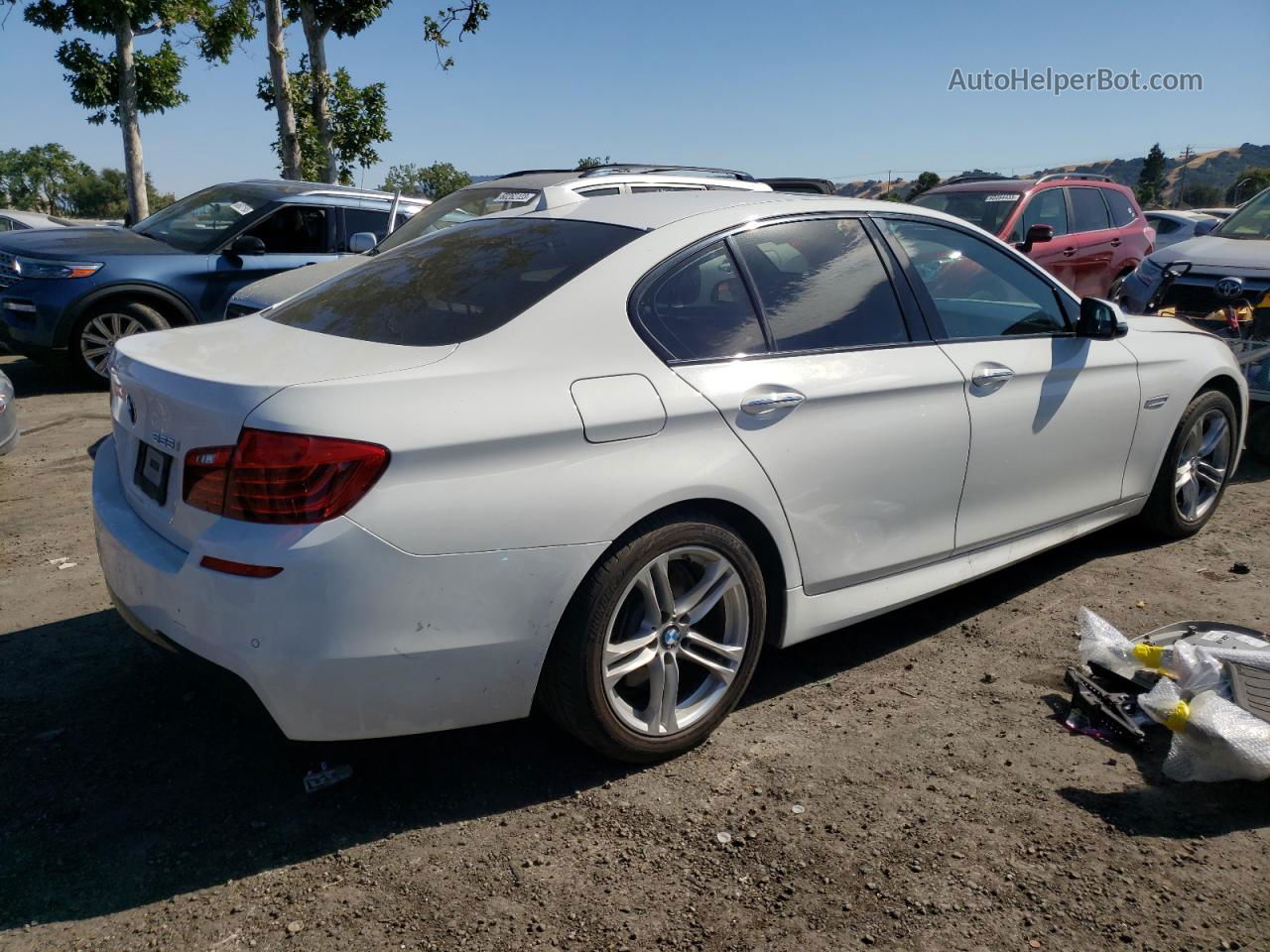 2016 Bmw 528 I White vin: WBA5A5C52GD529747