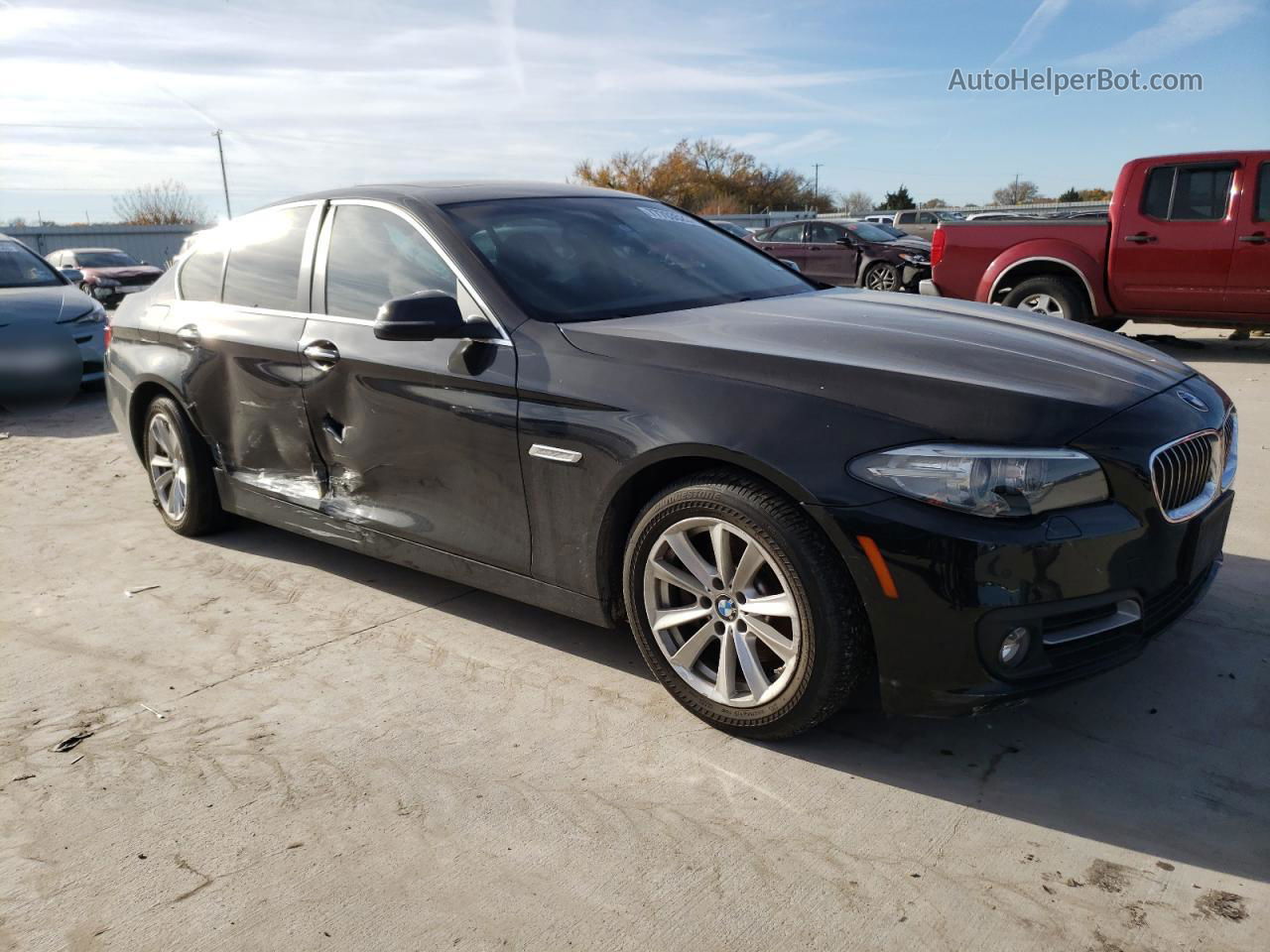 2016 Bmw 528 I Black vin: WBA5A5C52GG348291