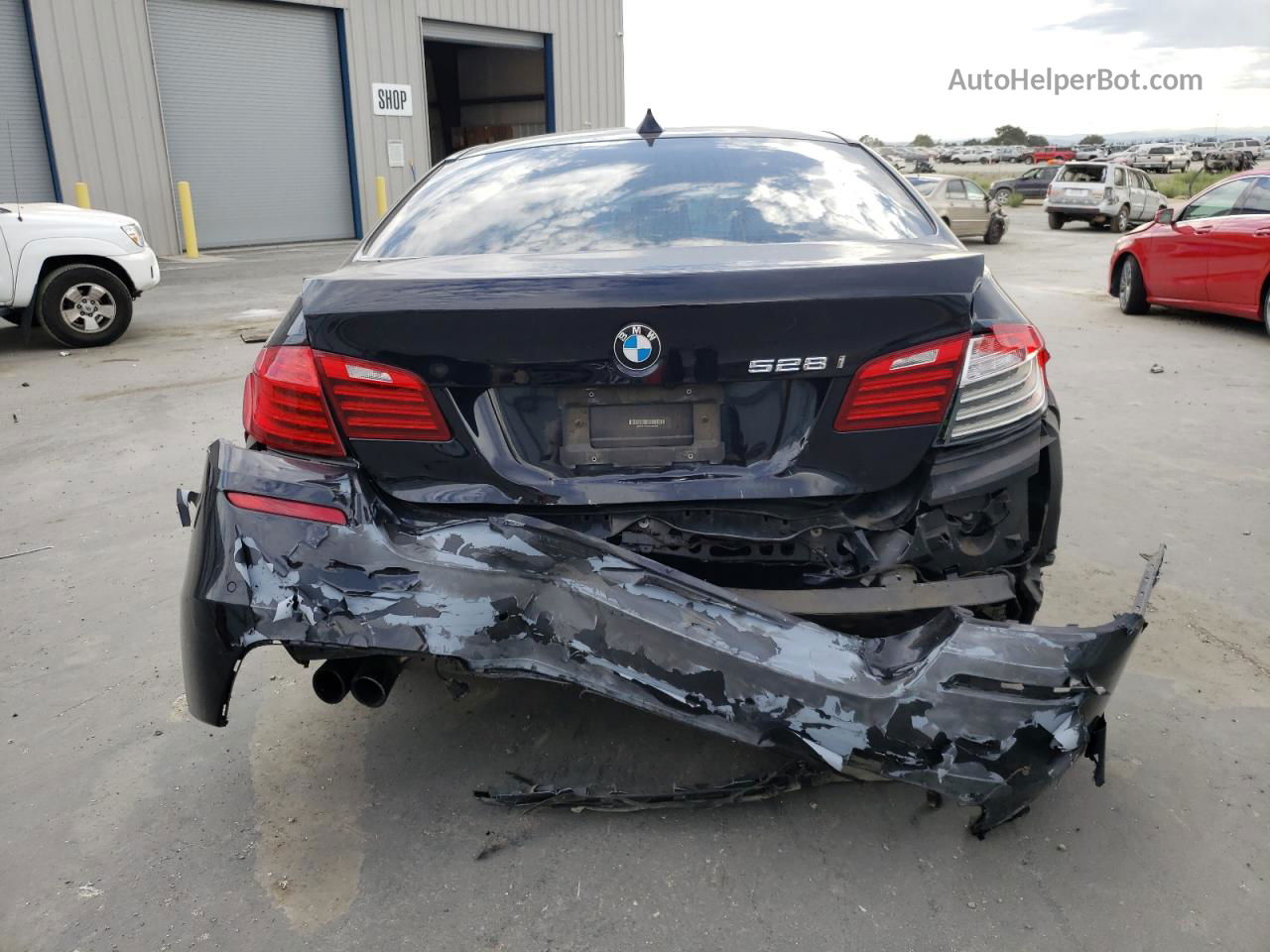 2016 Bmw 528 I Черный vin: WBA5A5C52GG352518