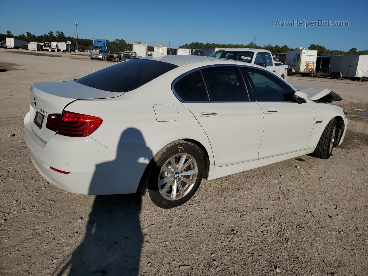 2016 Bmw 528 I White vin: WBA5A5C53GD529014