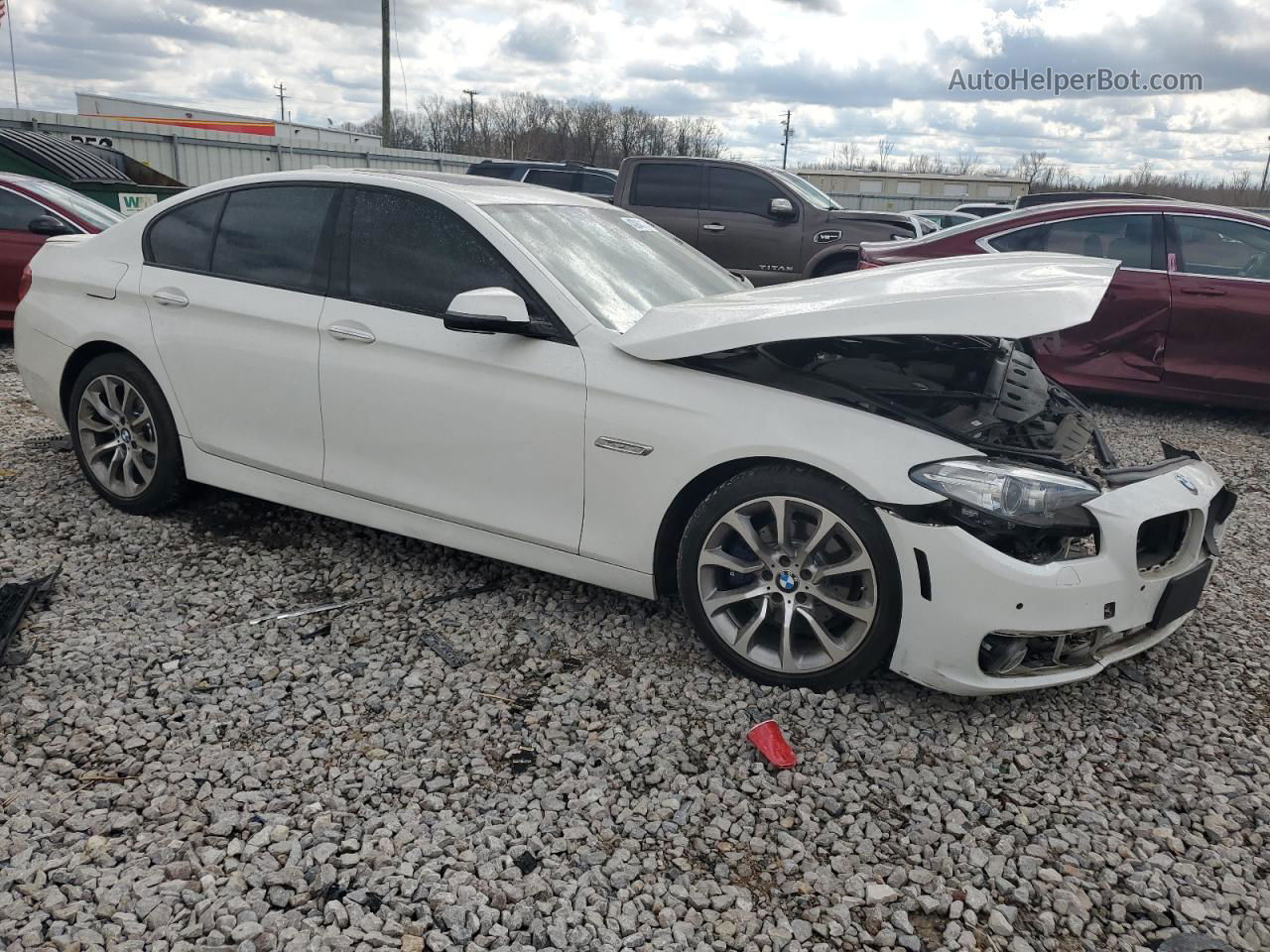 2016 Bmw 528 I Белый vin: WBA5A5C53GD529336