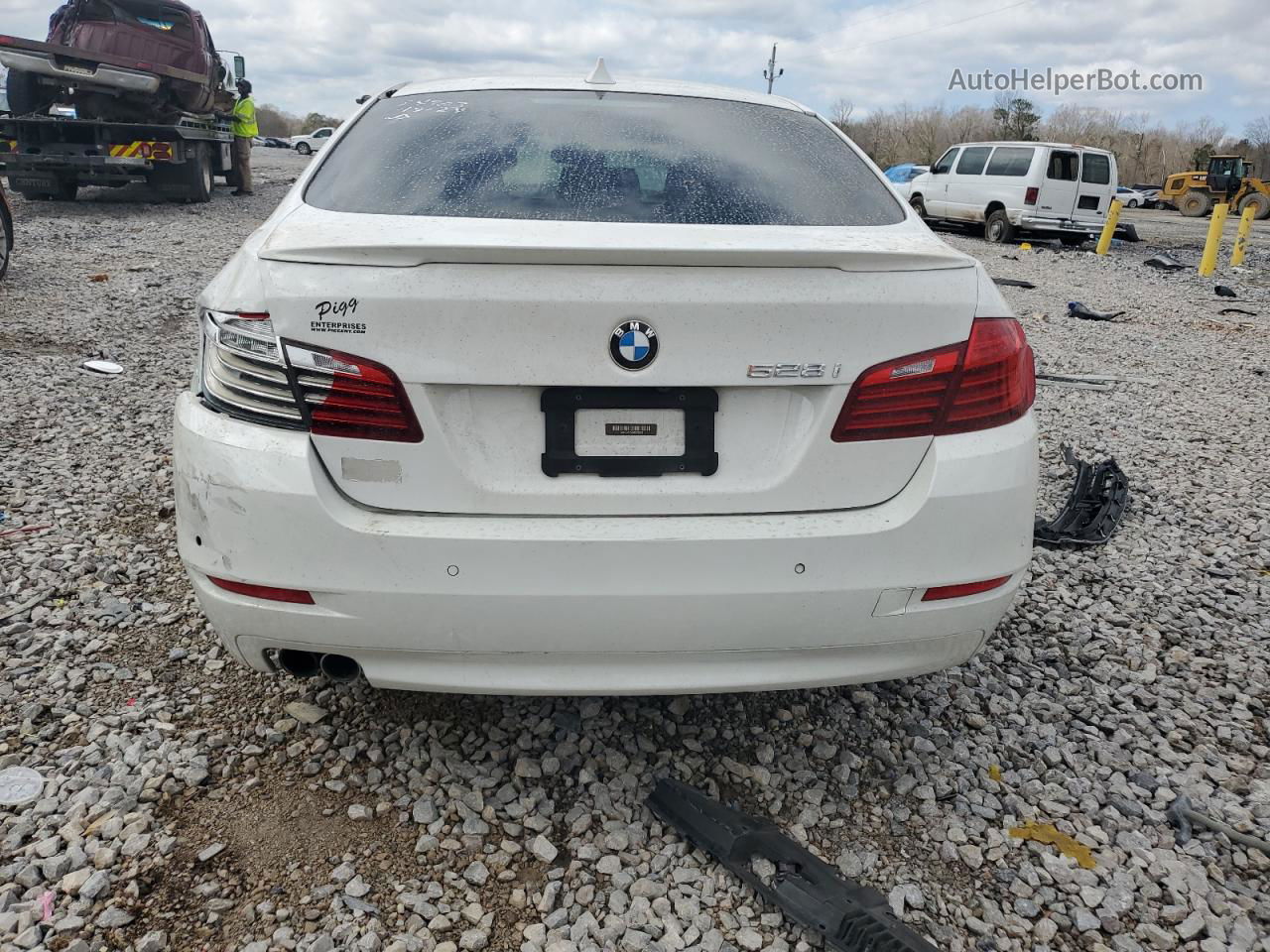 2016 Bmw 528 I White vin: WBA5A5C53GD529336