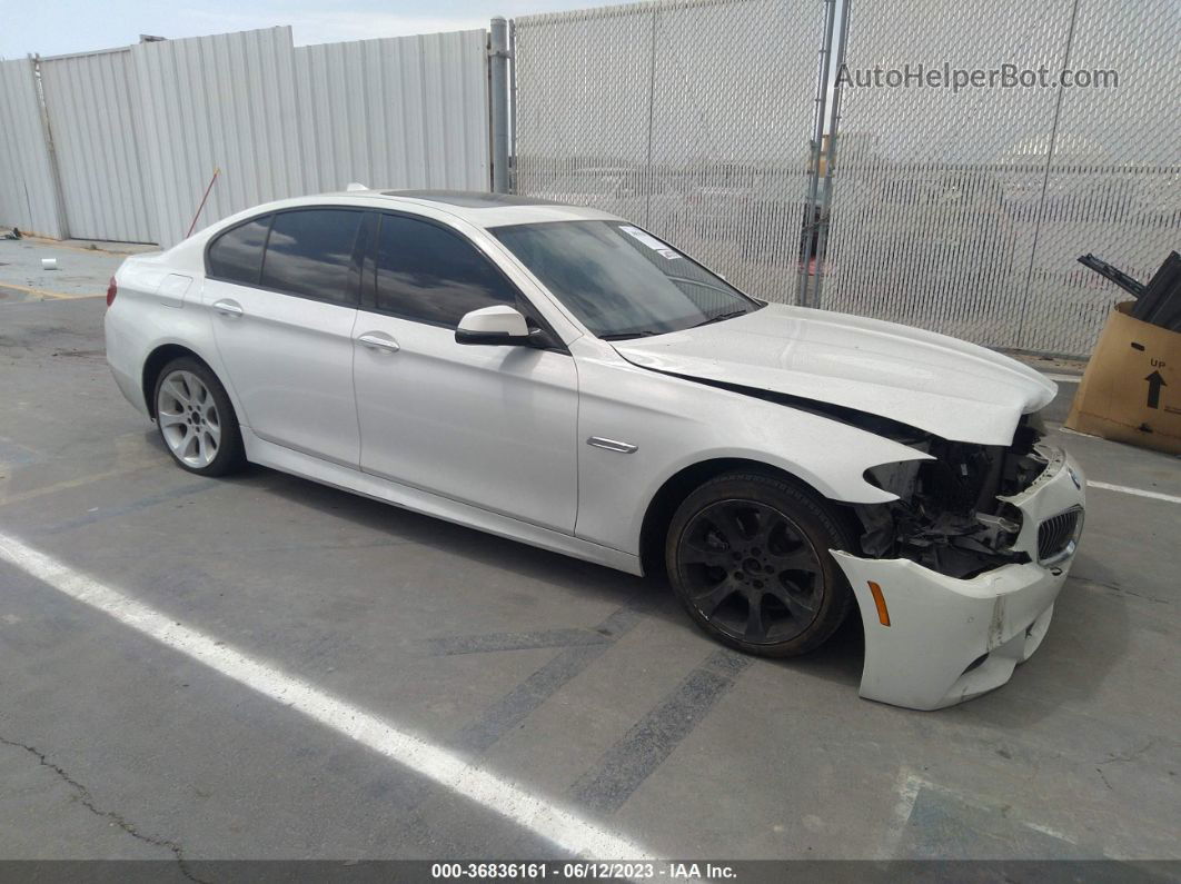 2016 Bmw 5 Series 528i White vin: WBA5A5C53GG349434