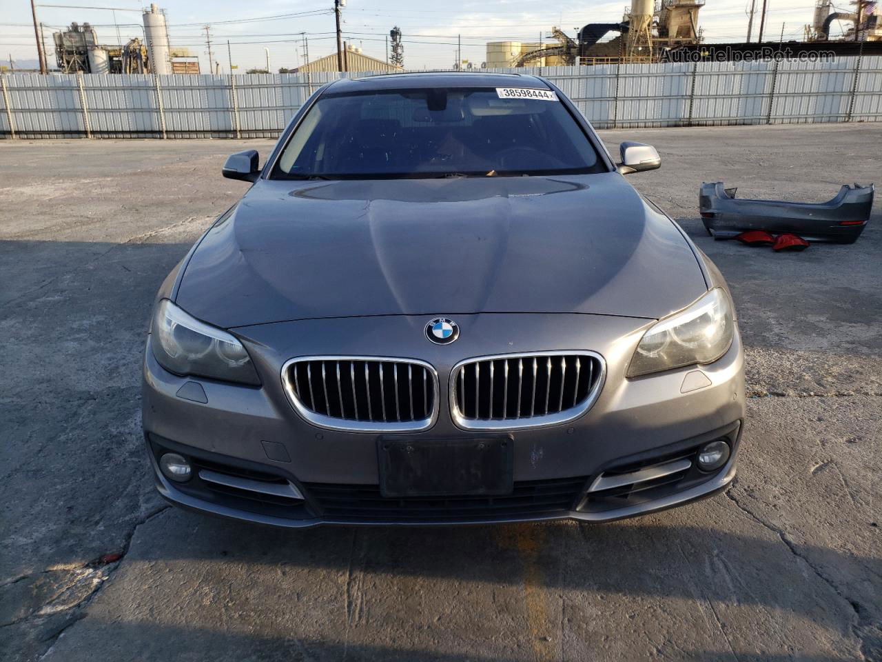 2016 Bmw 528 I Серый vin: WBA5A5C53GG349496