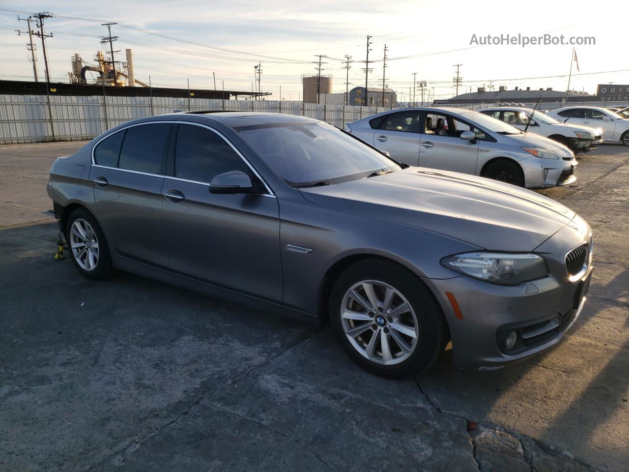 2016 Bmw 528 I Gray vin: WBA5A5C53GG349496