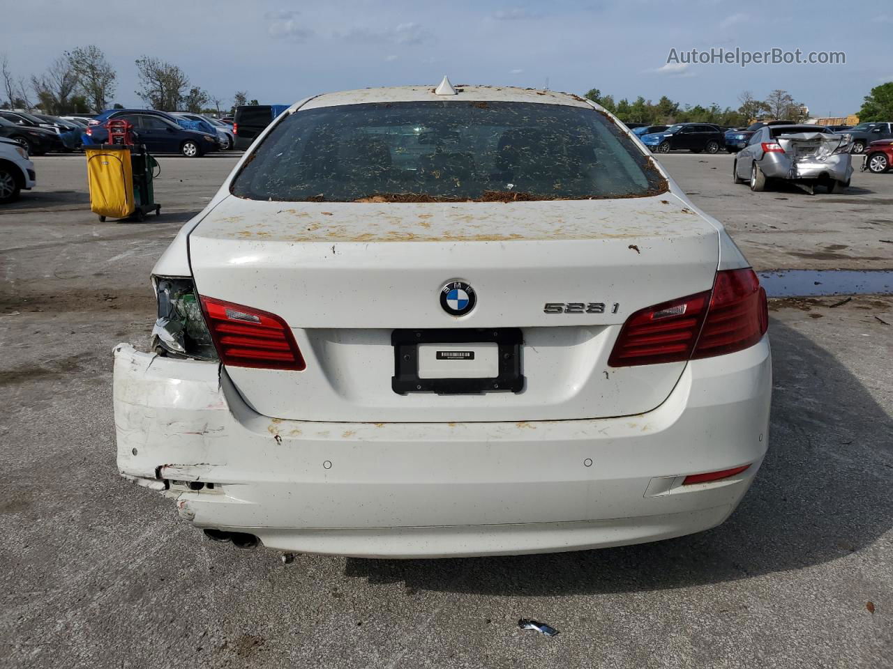 2016 Bmw 528 I White vin: WBA5A5C54GG355257