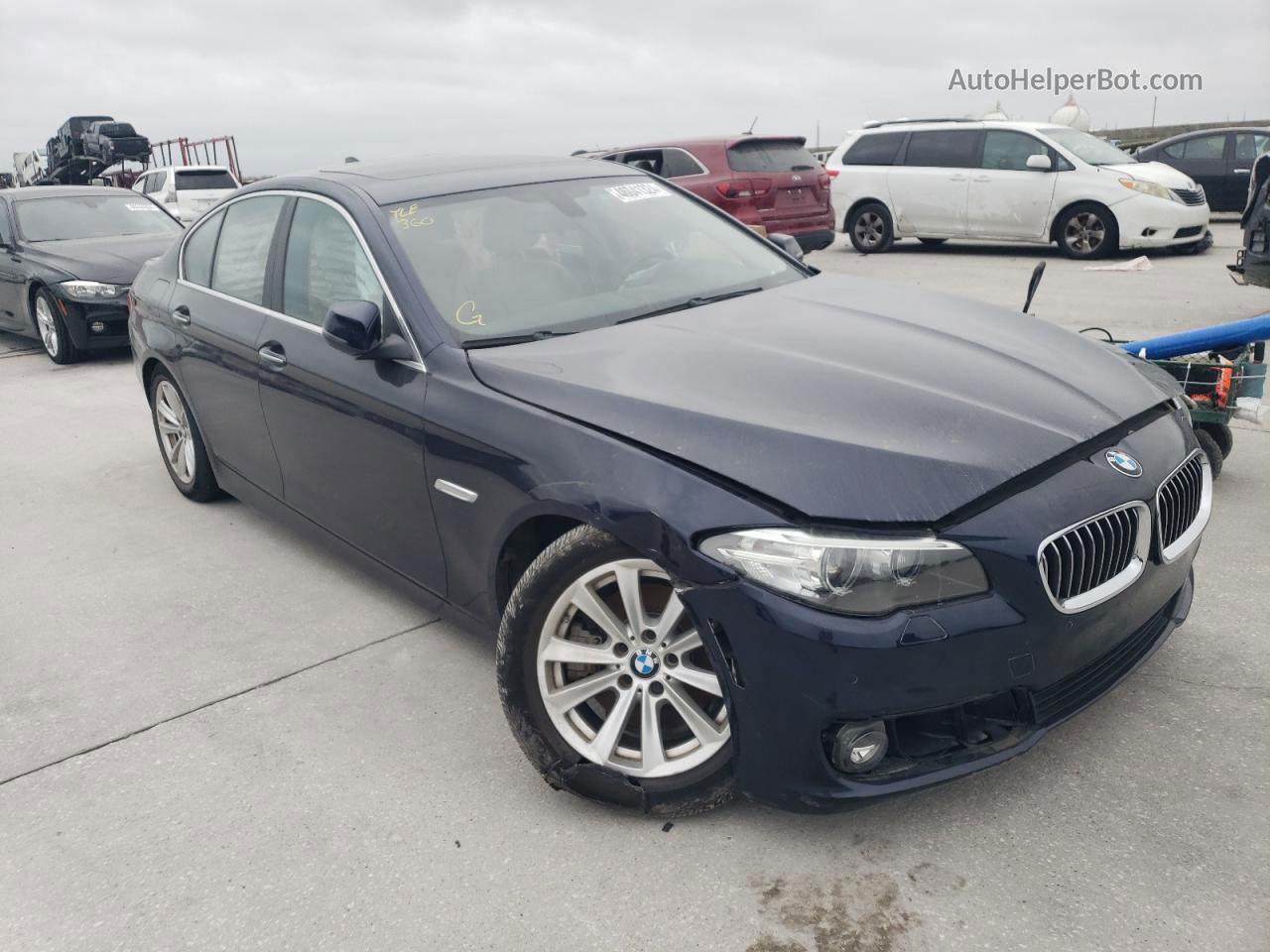 2016 Bmw 528 I Blue vin: WBA5A5C55GG349158