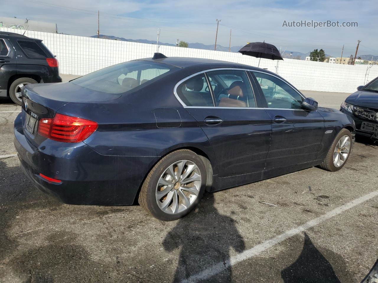 2016 Bmw 528 I Blue vin: WBA5A5C55GG350746