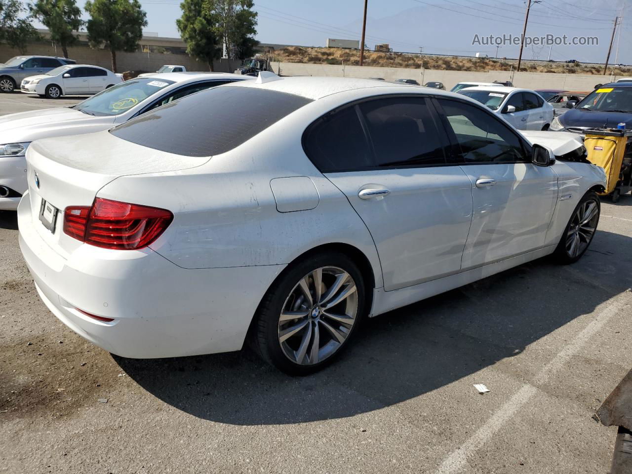 2016 Bmw 528 I White vin: WBA5A5C55GG354957