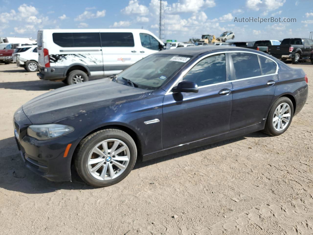 2014 Bmw 528 I Blue vin: WBA5A5C56ED504850