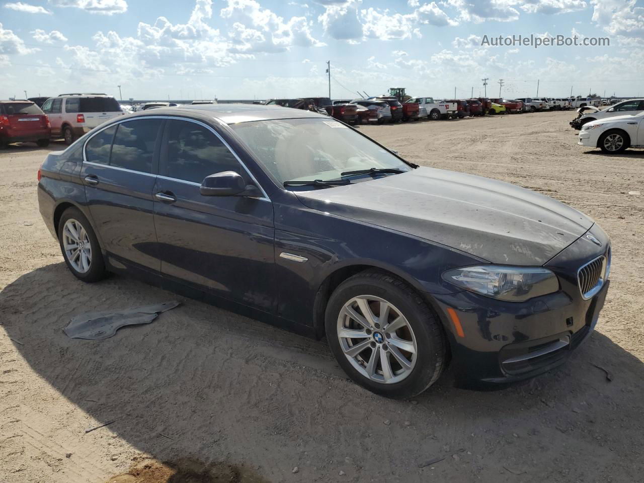 2014 Bmw 528 I Синий vin: WBA5A5C56ED504850