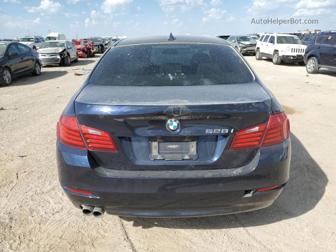 2014 Bmw 528 I Blue vin: WBA5A5C56ED504850