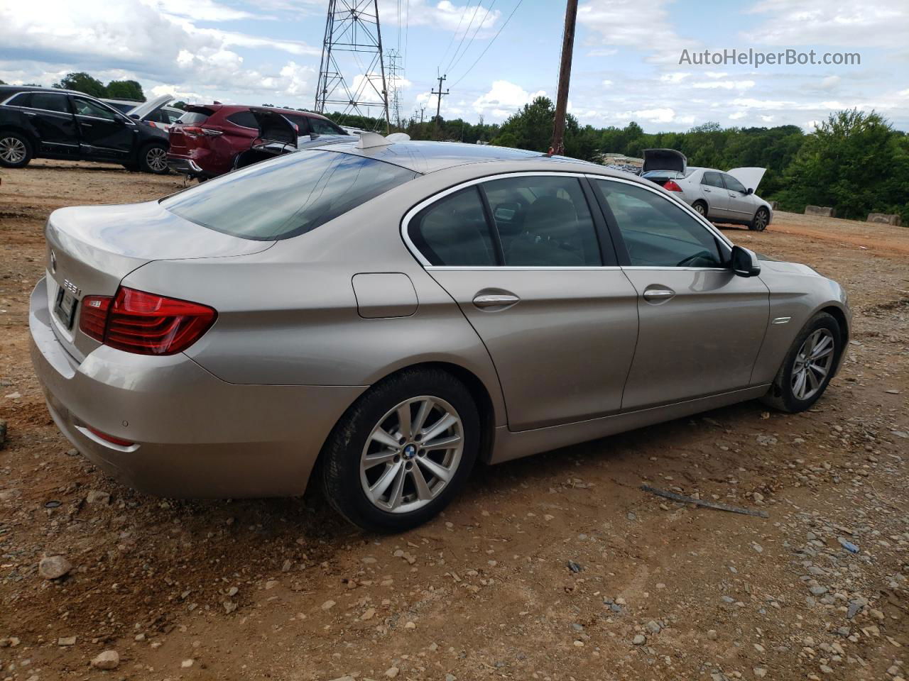 2014 Bmw 528 I Beige vin: WBA5A5C56ED510471