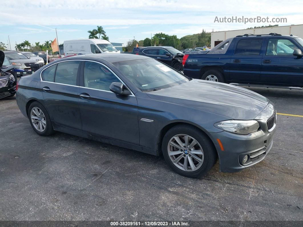 2016 Bmw 528i Gray vin: WBA5A5C56GD526771