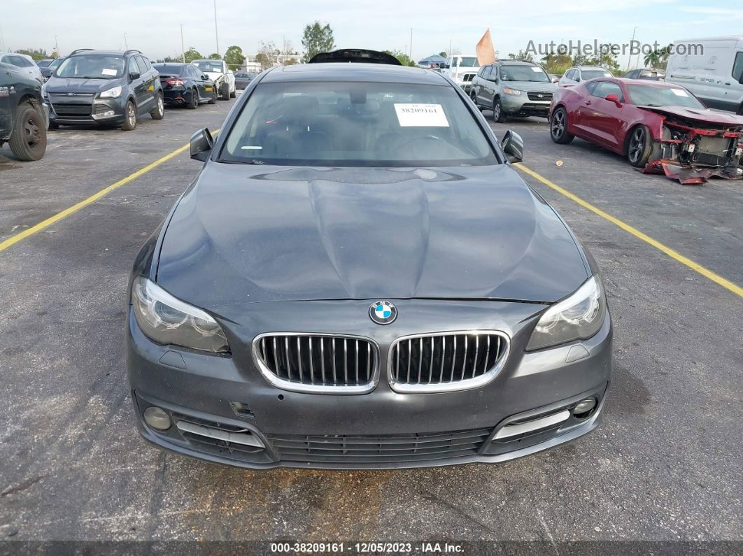 2016 Bmw 528i Gray vin: WBA5A5C56GD526771