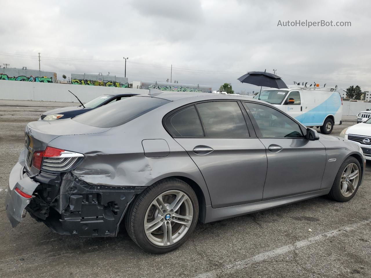 2016 Bmw 528 I Gray vin: WBA5A5C56GD527905