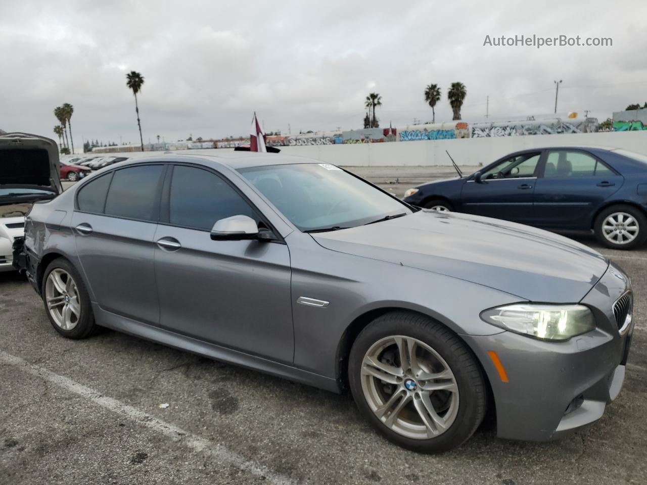 2016 Bmw 528 I Gray vin: WBA5A5C56GD527905