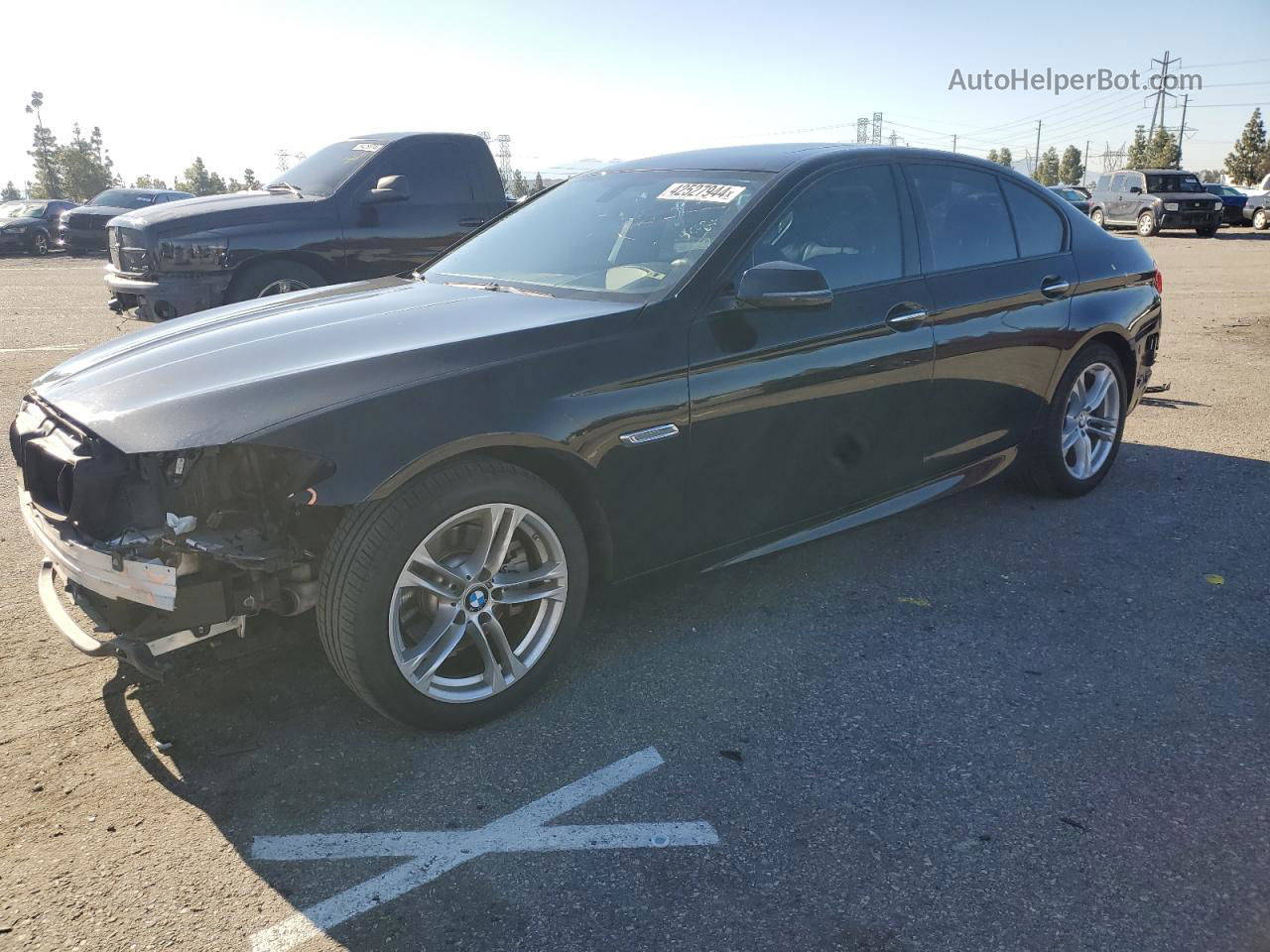 2016 Bmw 528 I Черный vin: WBA5A5C57GG347203