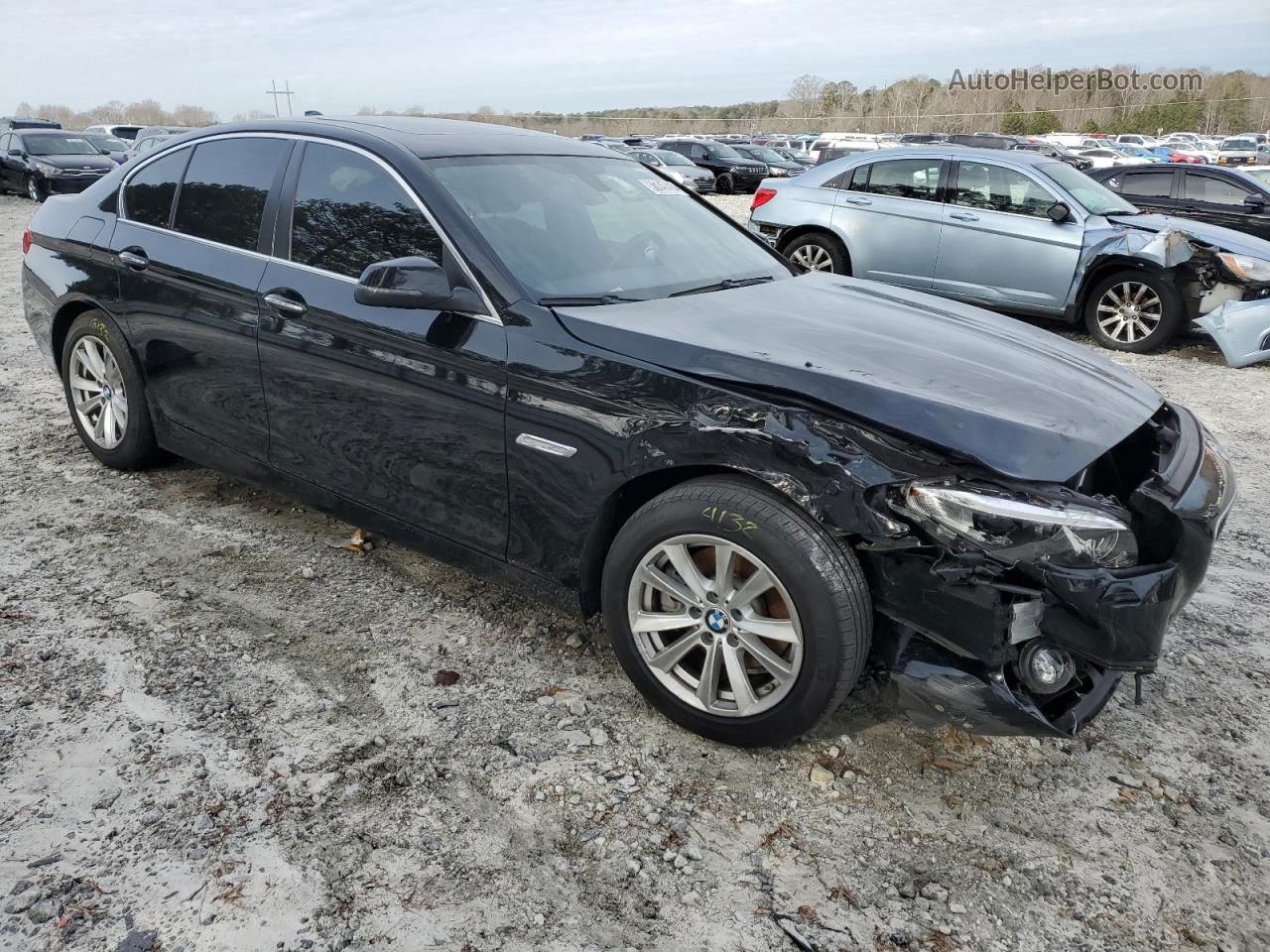 2016 Bmw 528 I Черный vin: WBA5A5C57GG348416