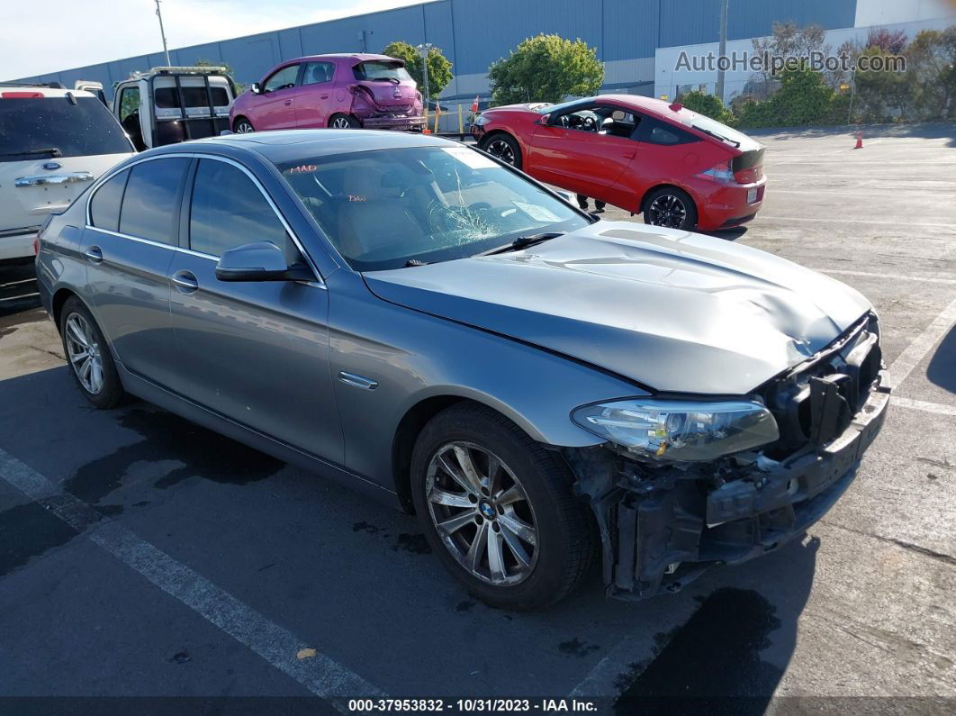 2014 Bmw 528i Gray vin: WBA5A5C58ED505210